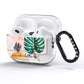 Personalised Tropical Fan Leaf AirPods Pro Glitter Case Side Image