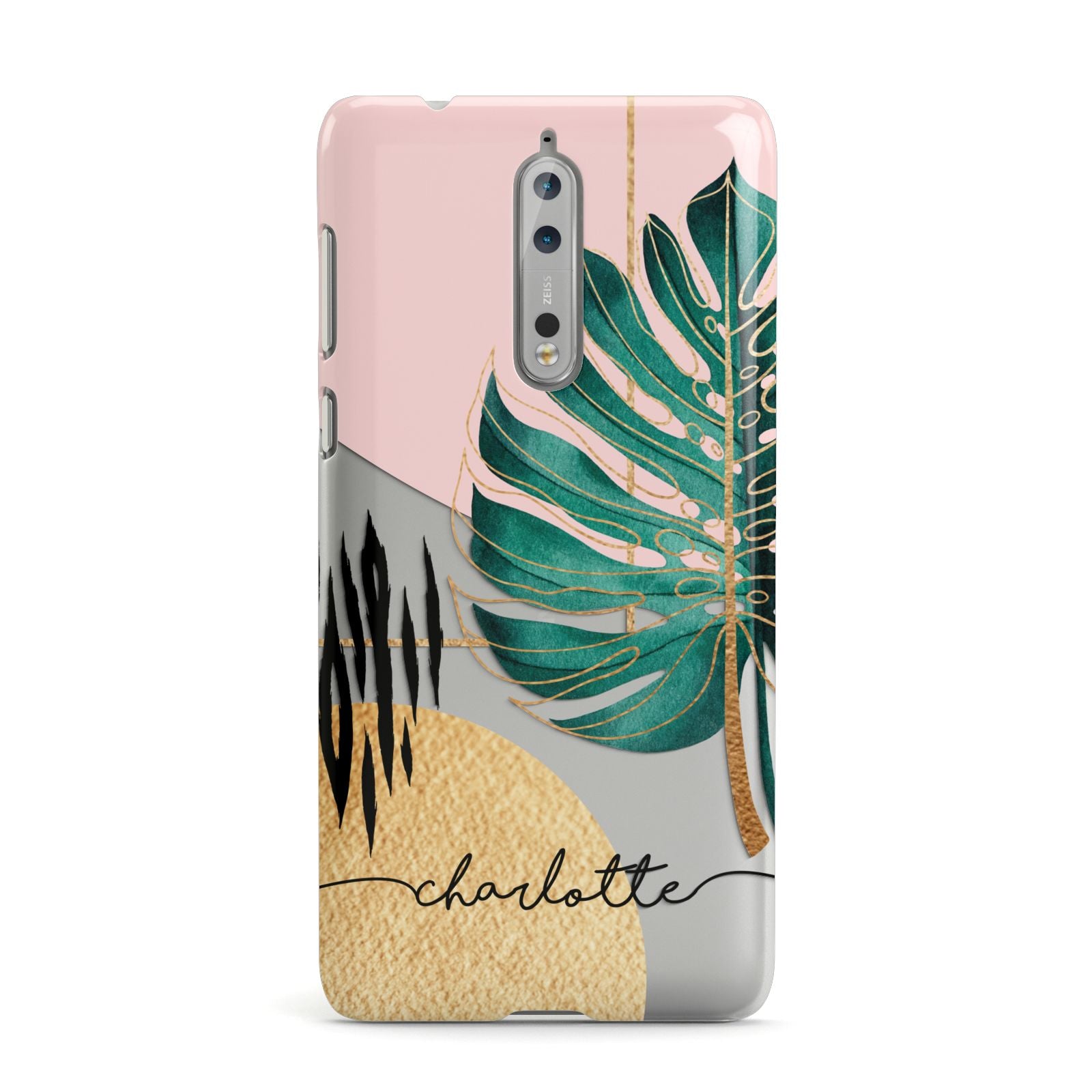 Personalised Tropical Fan Leaf Nokia Case