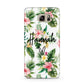 Personalised Tropical Floral Pink Samsung Galaxy Note 5 Case