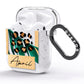 Personalised Tropical Gold AirPods Glitter Case Side Image