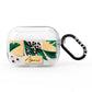 Personalised Tropical Gold AirPods Pro Clear Case