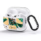 Personalised Tropical Gold AirPods Pro Glitter Case Side Image