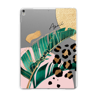 Personalised Tropical Gold Apple iPad Silver Case