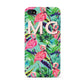 Personalised Tropical Green Leaves Flamingo Apple iPhone 4s Case