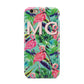 Personalised Tropical Green Leaves Flamingo Apple iPhone 6 3D Tough Case