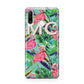 Personalised Tropical Green Leaves Flamingo Huawei P30 Lite Phone Case