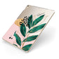 Personalised Tropical Leaf Apple iPad Case on Gold iPad Side View