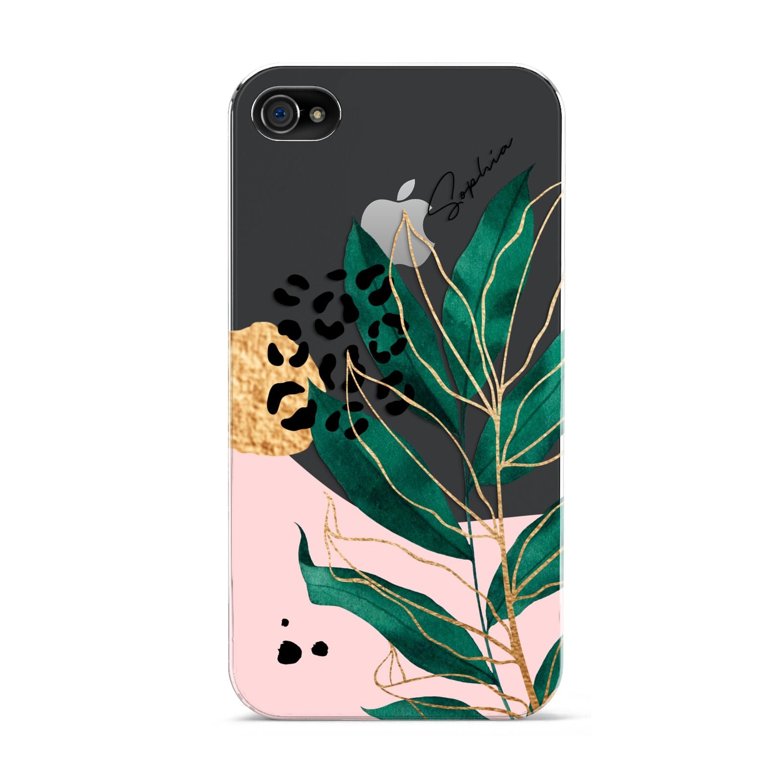 Personalised Tropical Leaf Apple iPhone 4s Case