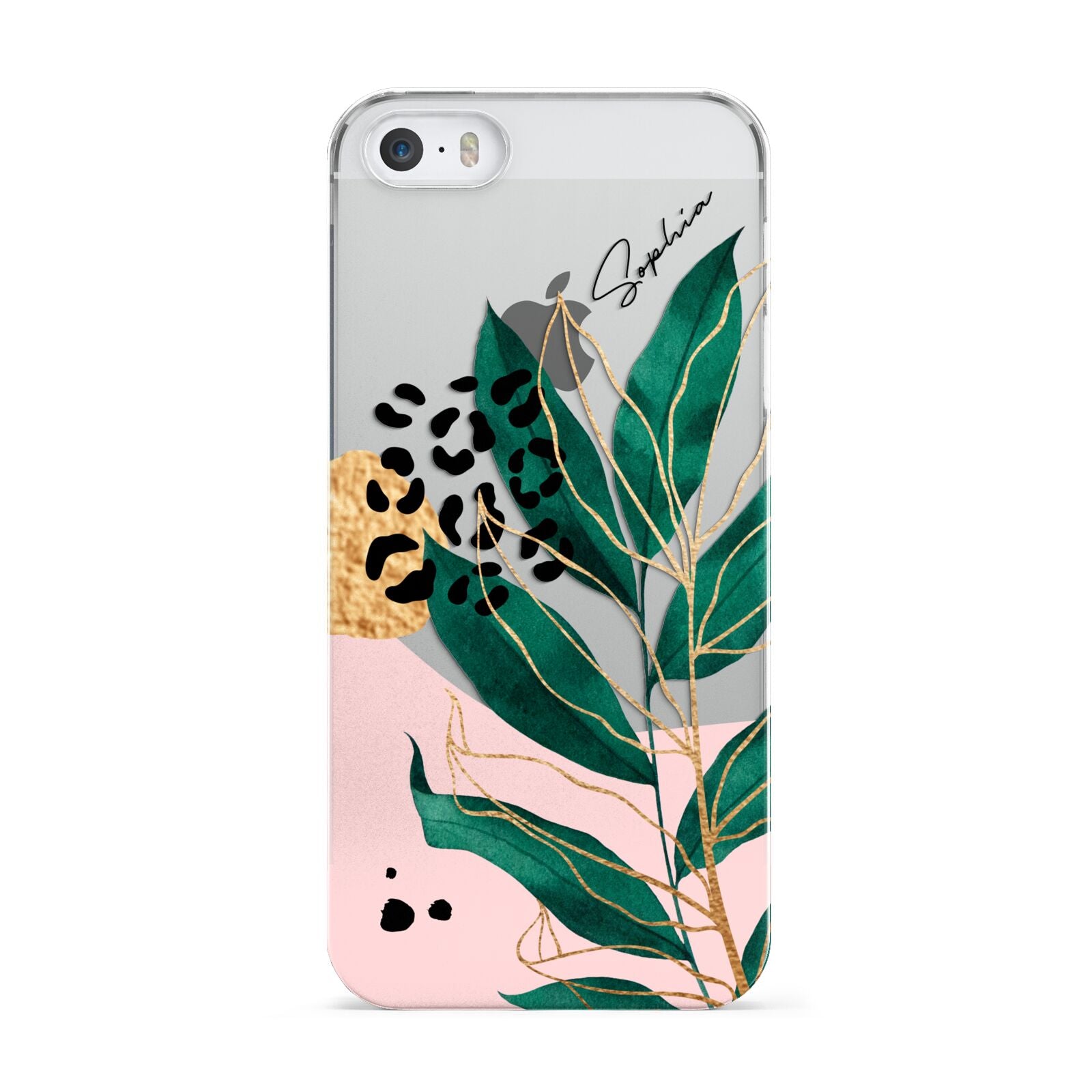Personalised Tropical Leaf Apple iPhone 5 Case
