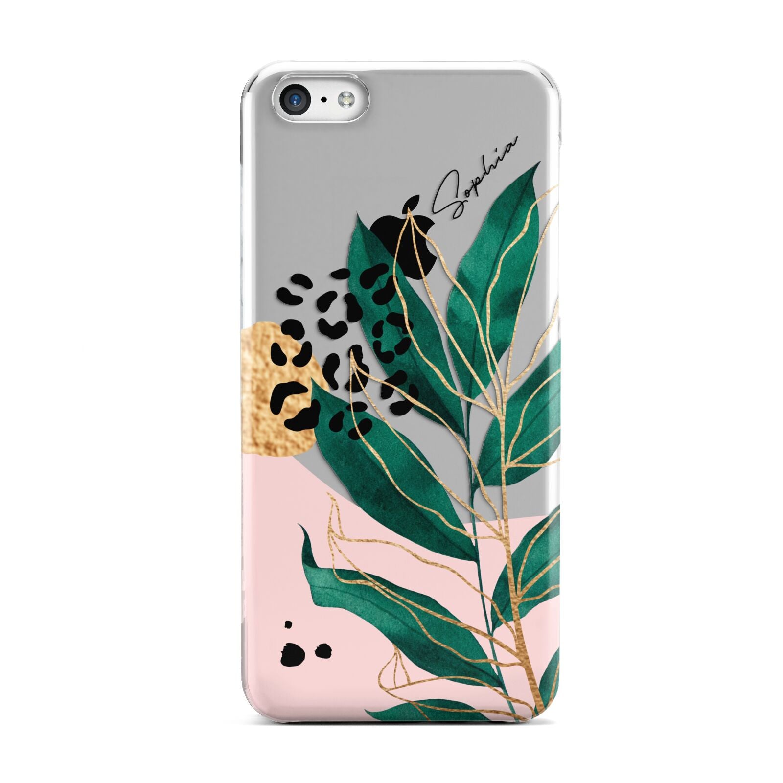 Personalised Tropical Leaf Apple iPhone 5c Case
