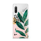 Personalised Tropical Leaf Sony Xperia 10 III Case