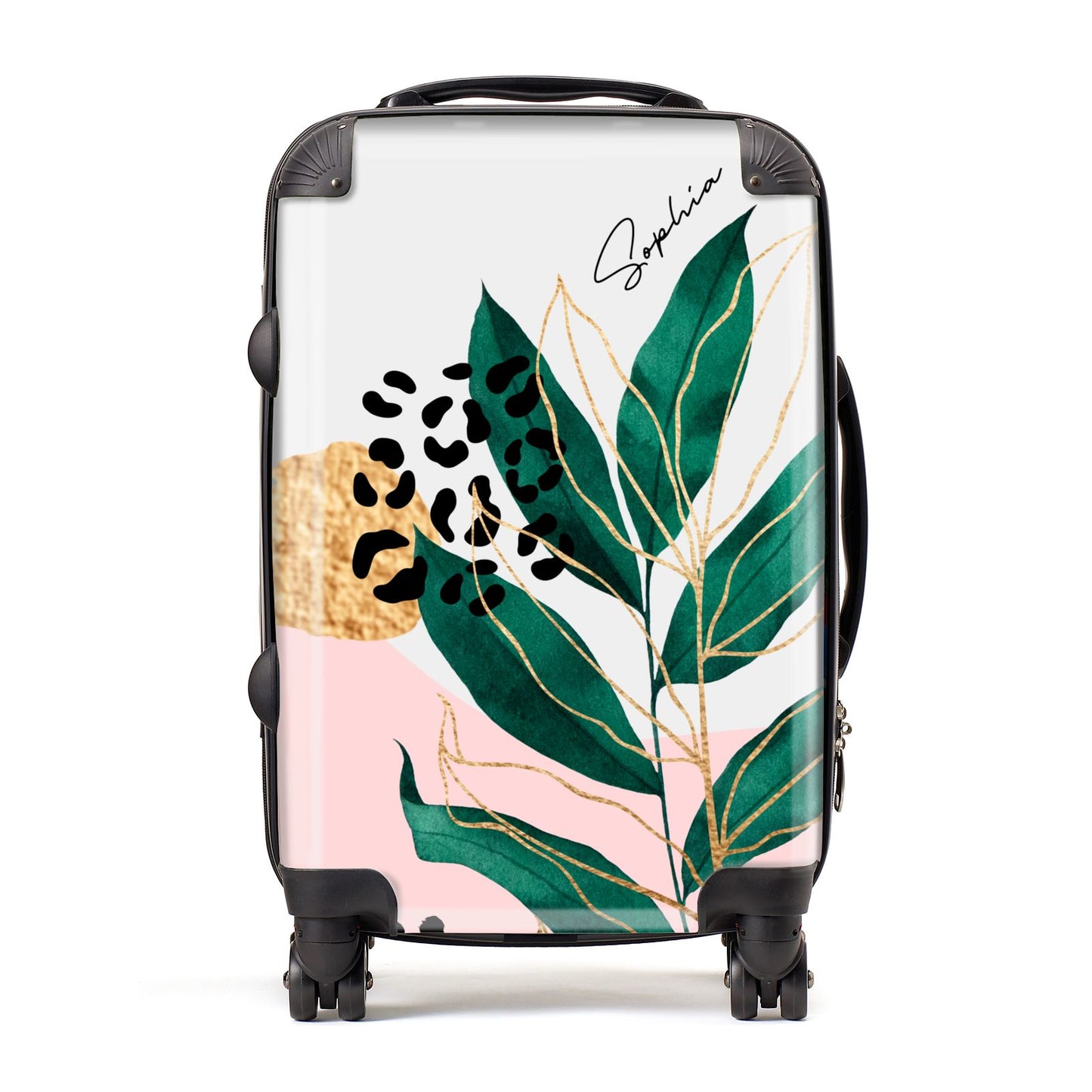 Personalised Tropical Leaf Suitcase