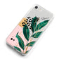 Personalised Tropical Leaf iPhone 8 Bumper Case on Silver iPhone Alternative Image