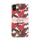 Personalised Tropical Orchid Floral Apple iPhone XS 3D Snap Case