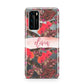 Personalised Tropical Orchid Floral Huawei P40 Phone Case