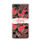 Personalised Tropical Orchid Floral Huawei Y7 2018