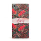 Personalised Tropical Orchid Floral Sony Xperia Case