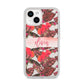 Personalised Tropical Orchid Floral iPhone 14 Clear Tough Case Starlight