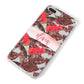Personalised Tropical Orchid Floral iPhone 8 Plus Bumper Case on Silver iPhone Alternative Image