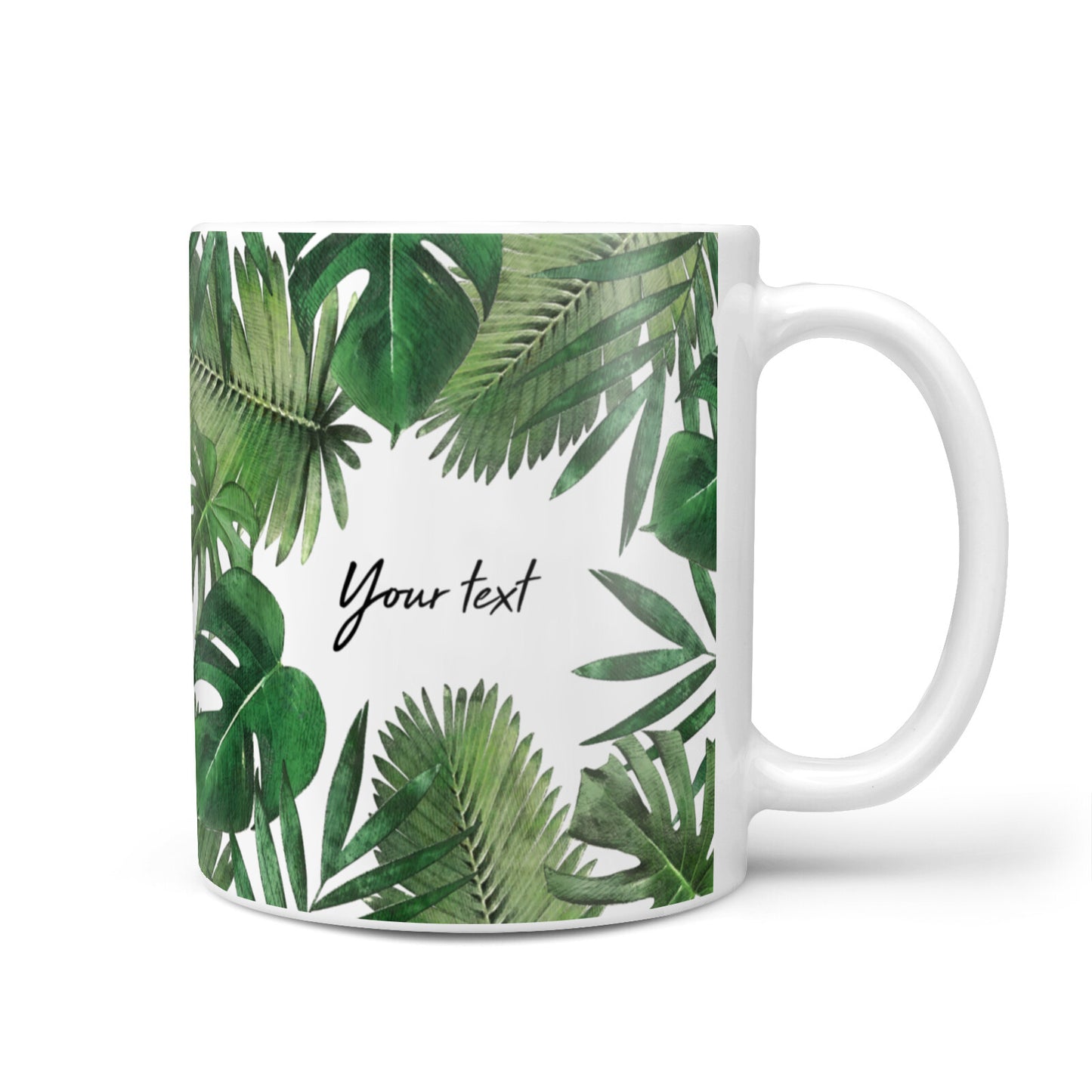 Personalised Tropical Photo Text 10oz Mug