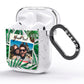 Personalised Tropical Photo Text AirPods Glitter Case Side Image