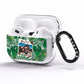 Personalised Tropical Photo Text AirPods Pro Clear Case Side Image