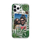 Personalised Tropical Photo Text Apple iPhone 11 Pro in Silver with Bumper Case