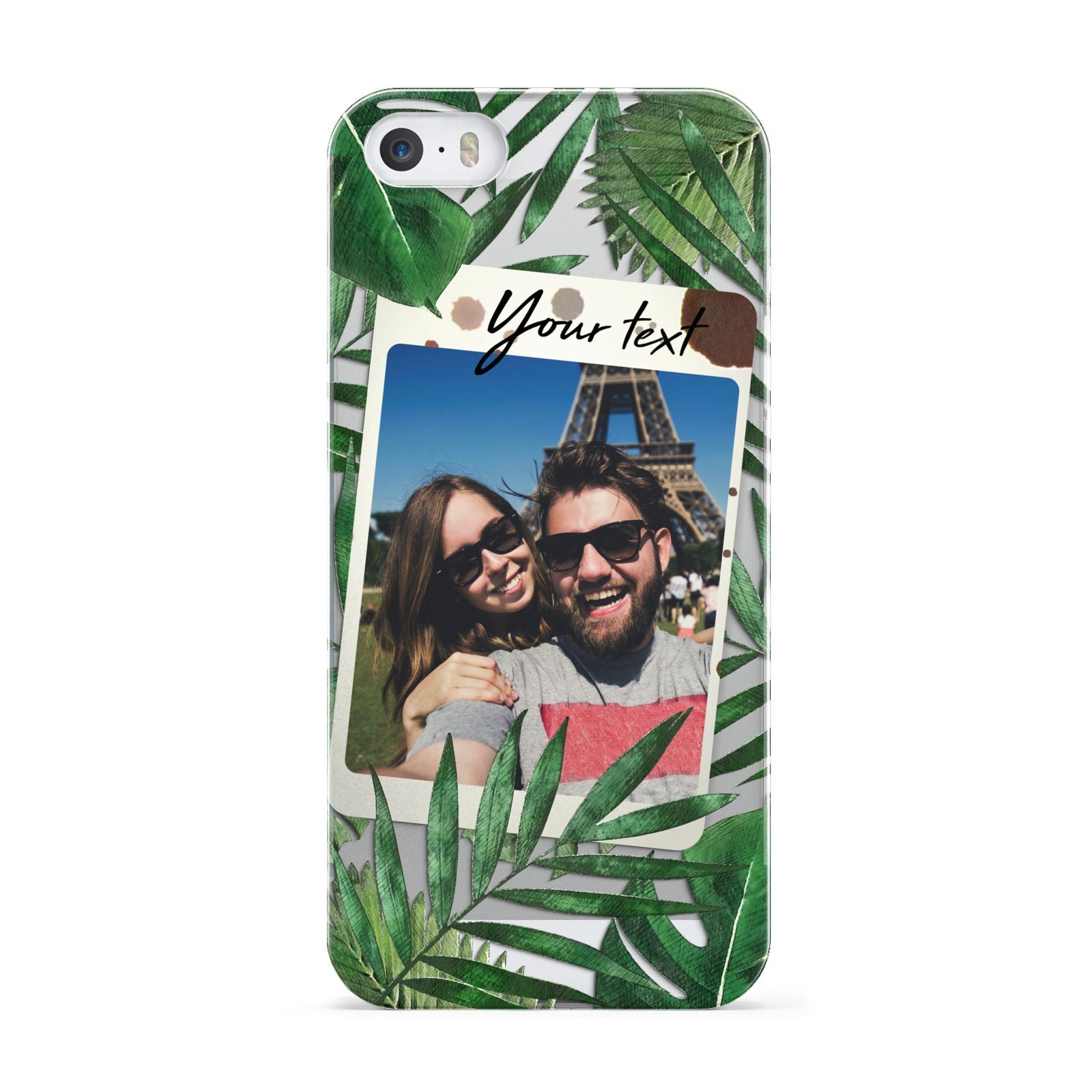 Personalised Tropical Photo Text Apple iPhone 5 Case