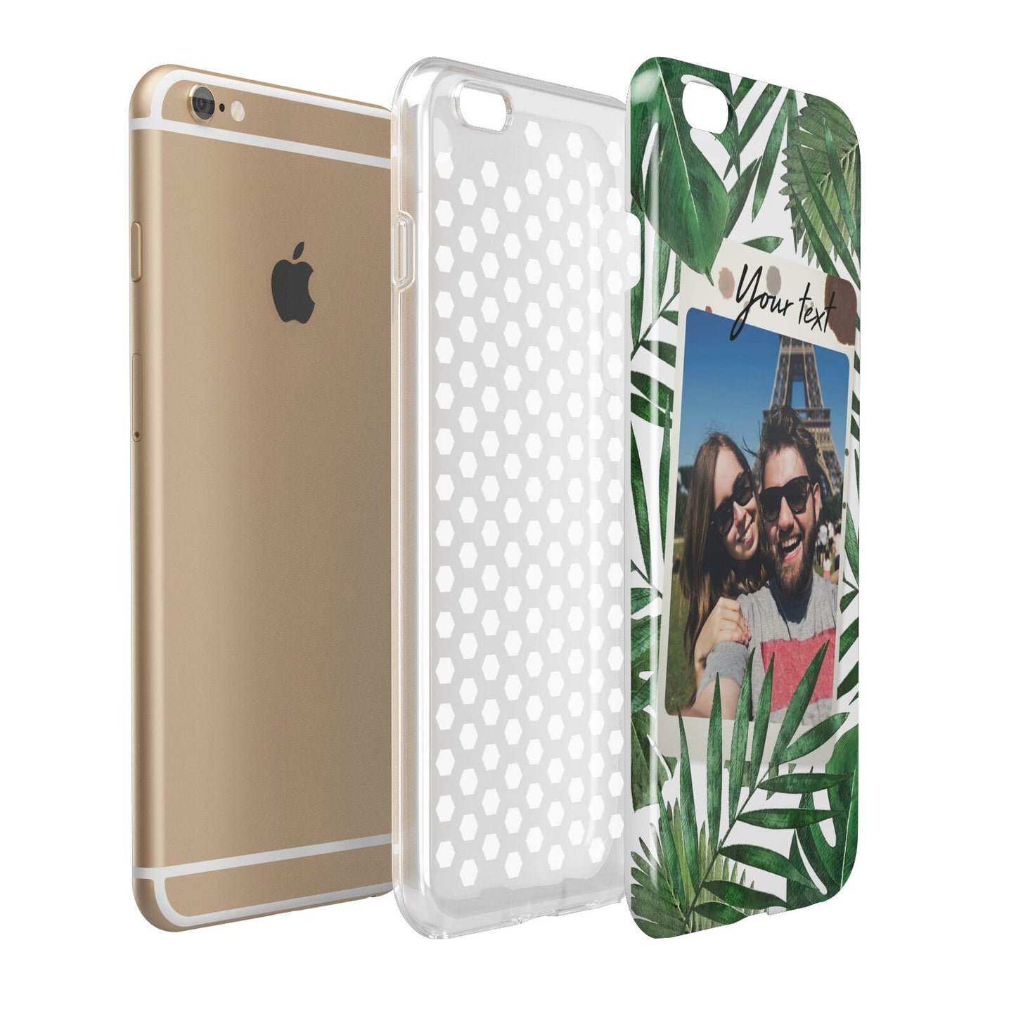 Personalised Tropical Photo Text Apple iPhone 6 Plus 3D Tough Case Expand Detail Image