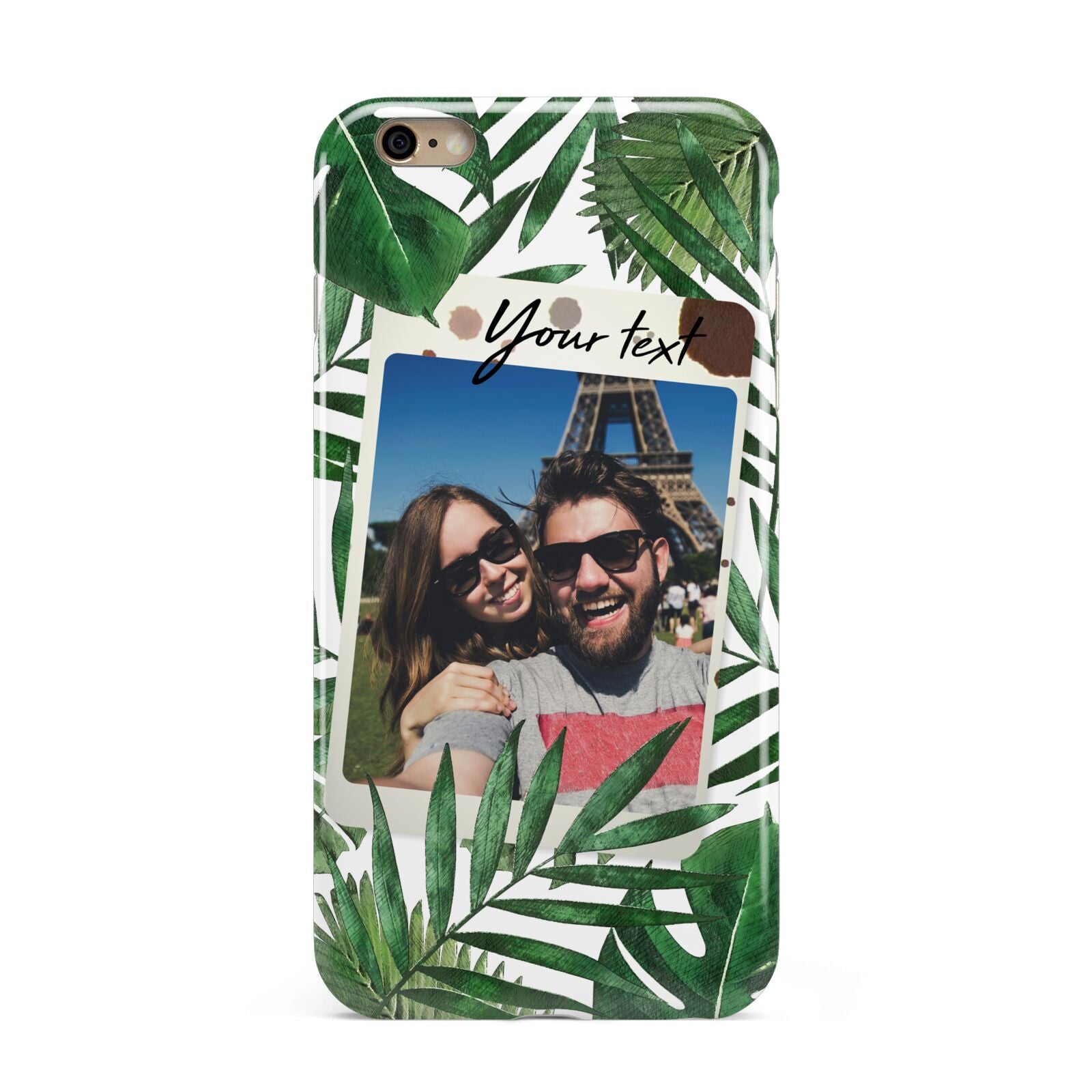 Personalised Tropical Photo Text Apple iPhone 6 Plus 3D Tough Case