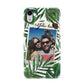 Personalised Tropical Photo Text Apple iPhone XR White 3D Snap Case