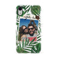 Personalised Tropical Photo Text Apple iPhone XR White 3D Snap Case