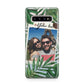 Personalised Tropical Photo Text Samsung Galaxy S10 Plus Case