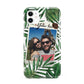 Personalised Tropical Photo Text iPhone 11 3D Tough Case
