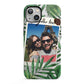 Personalised Tropical Photo Text iPhone 13 Full Wrap 3D Tough Case