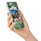Personalised Tropical Photo Text iPhone 7 Bumper Case on Silver iPhone Alternative Image