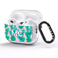 Personalised Tropical Pink Cactus AirPods Pro Glitter Case Side Image
