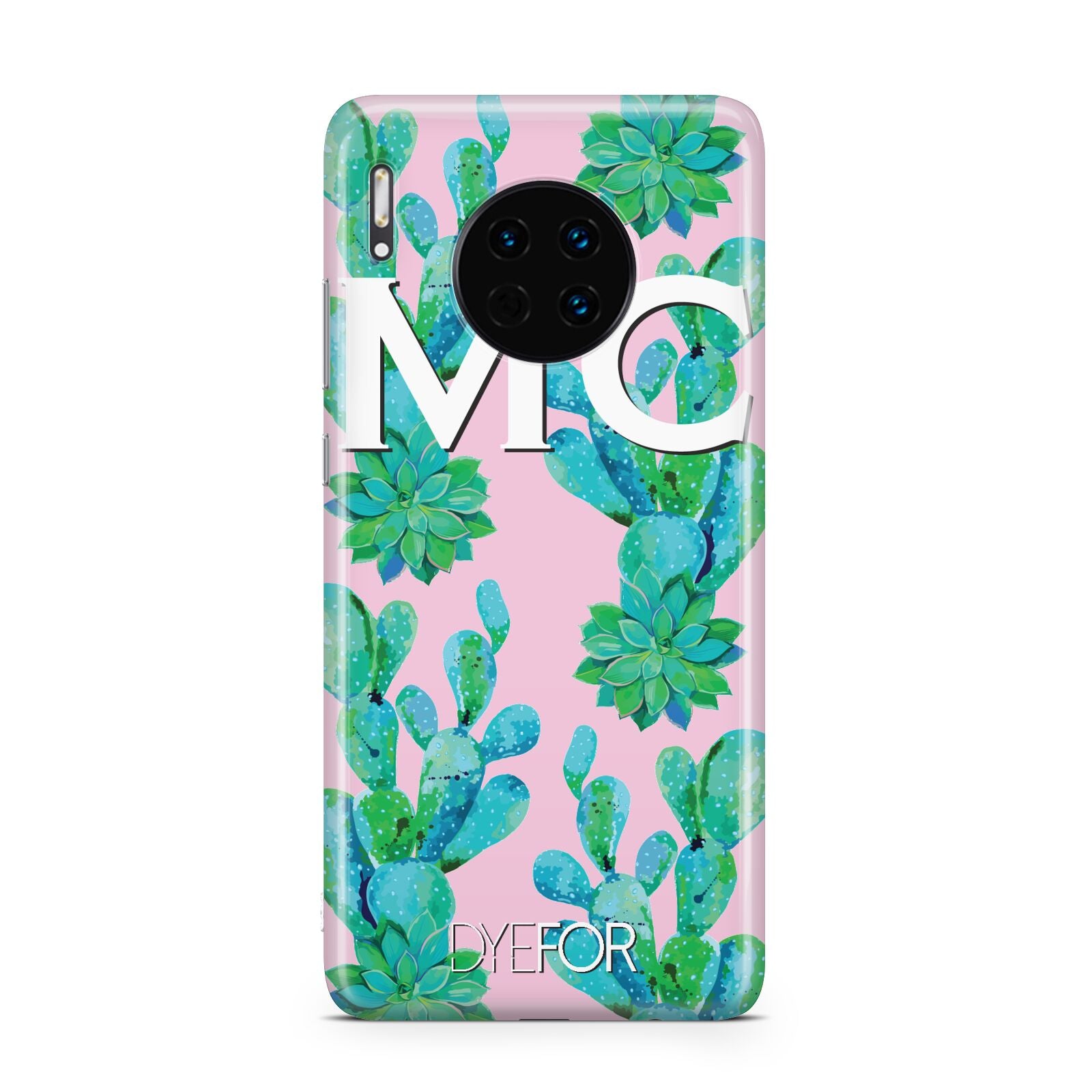 Personalised Tropical Pink Cactus Huawei Mate 30