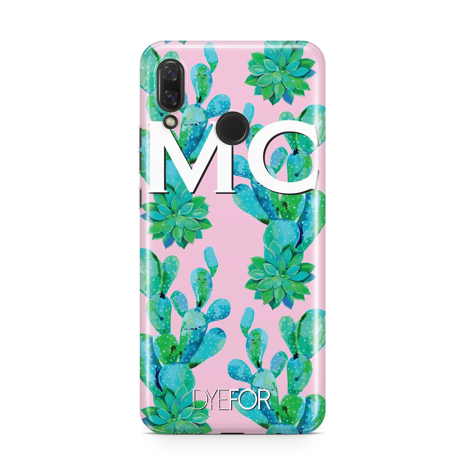 Personalised Tropical Pink Cactus Huawei Nova 3 Phone Case