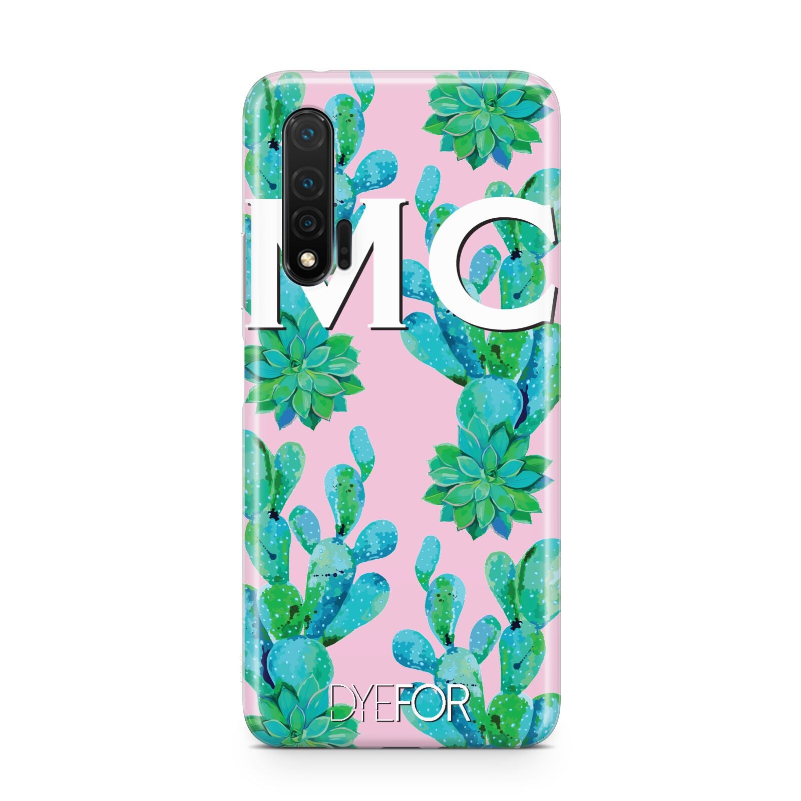 Personalised Tropical Pink Cactus Huawei Nova 6 Phone Case