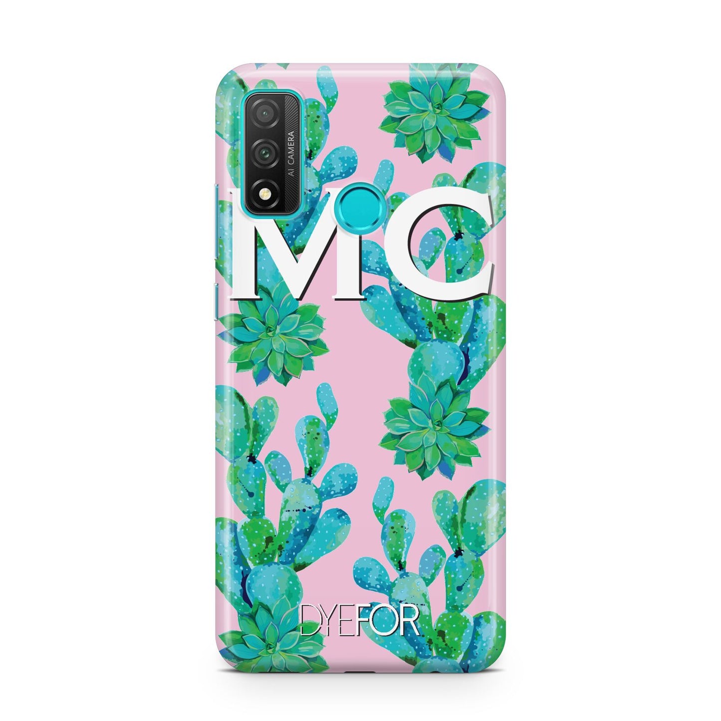 Personalised Tropical Pink Cactus Huawei P Smart 2020