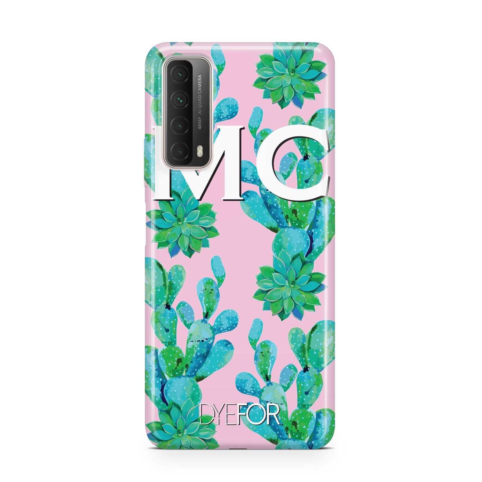 Personalised Tropical Pink Cactus Huawei P Smart 2021