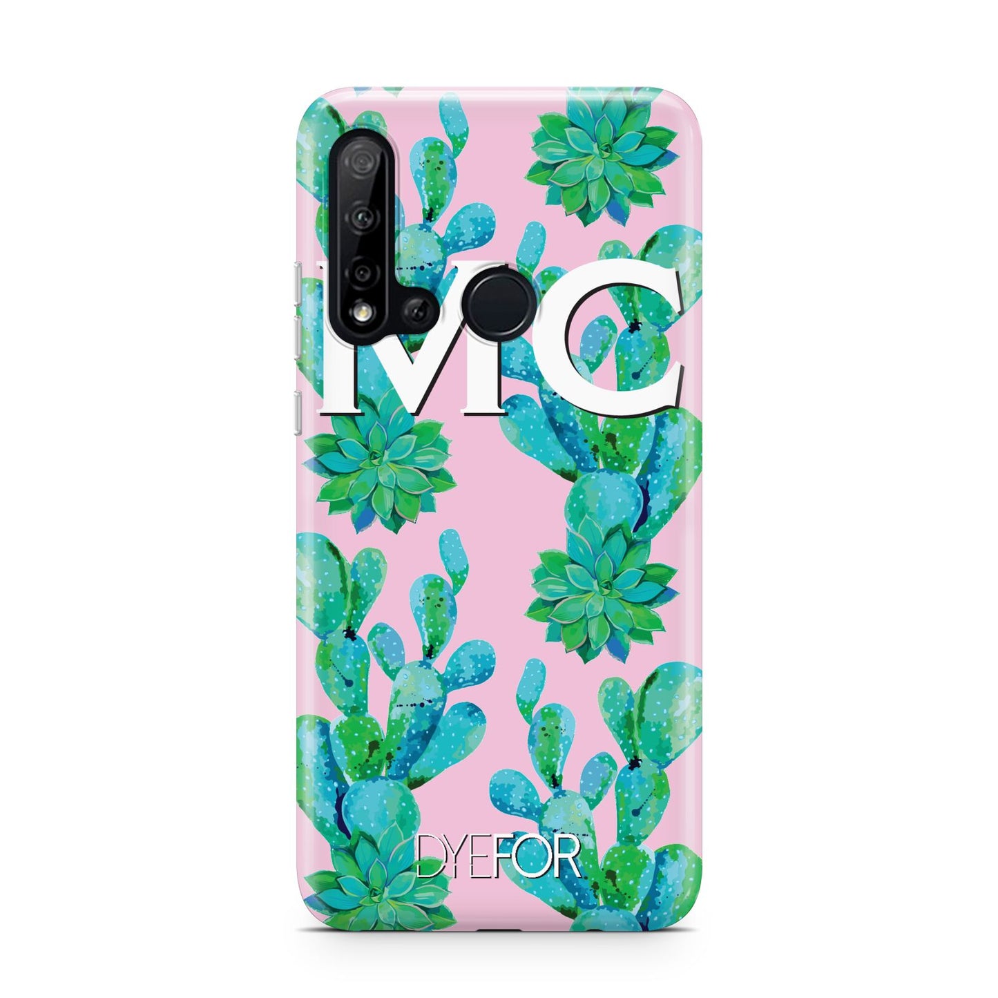 Personalised Tropical Pink Cactus Huawei P20 Lite 5G Phone Case