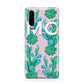 Personalised Tropical Pink Cactus Huawei P30 Phone Case