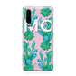 Personalised Tropical Pink Cactus Huawei P30 Phone Case