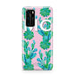Personalised Tropical Pink Cactus Huawei P40 Phone Case