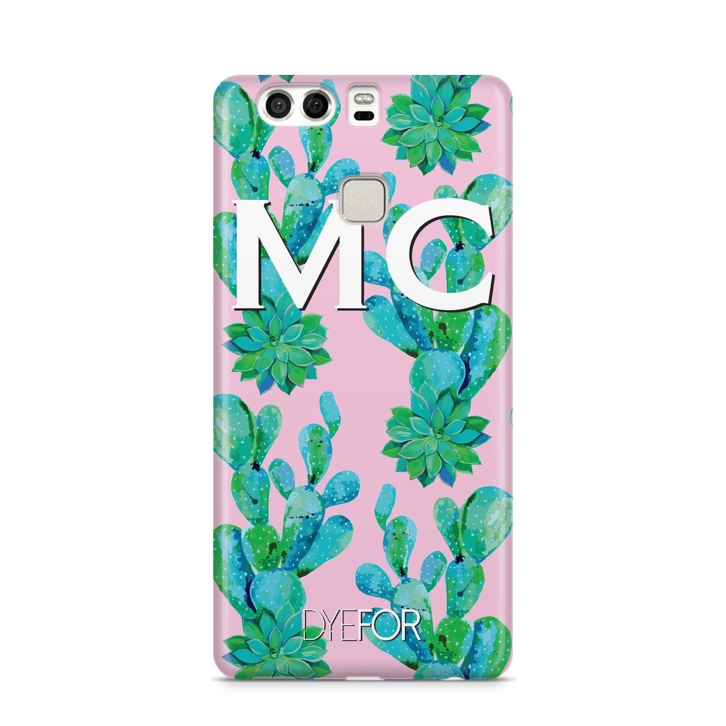Personalised Tropical Pink Cactus Huawei P9 Case