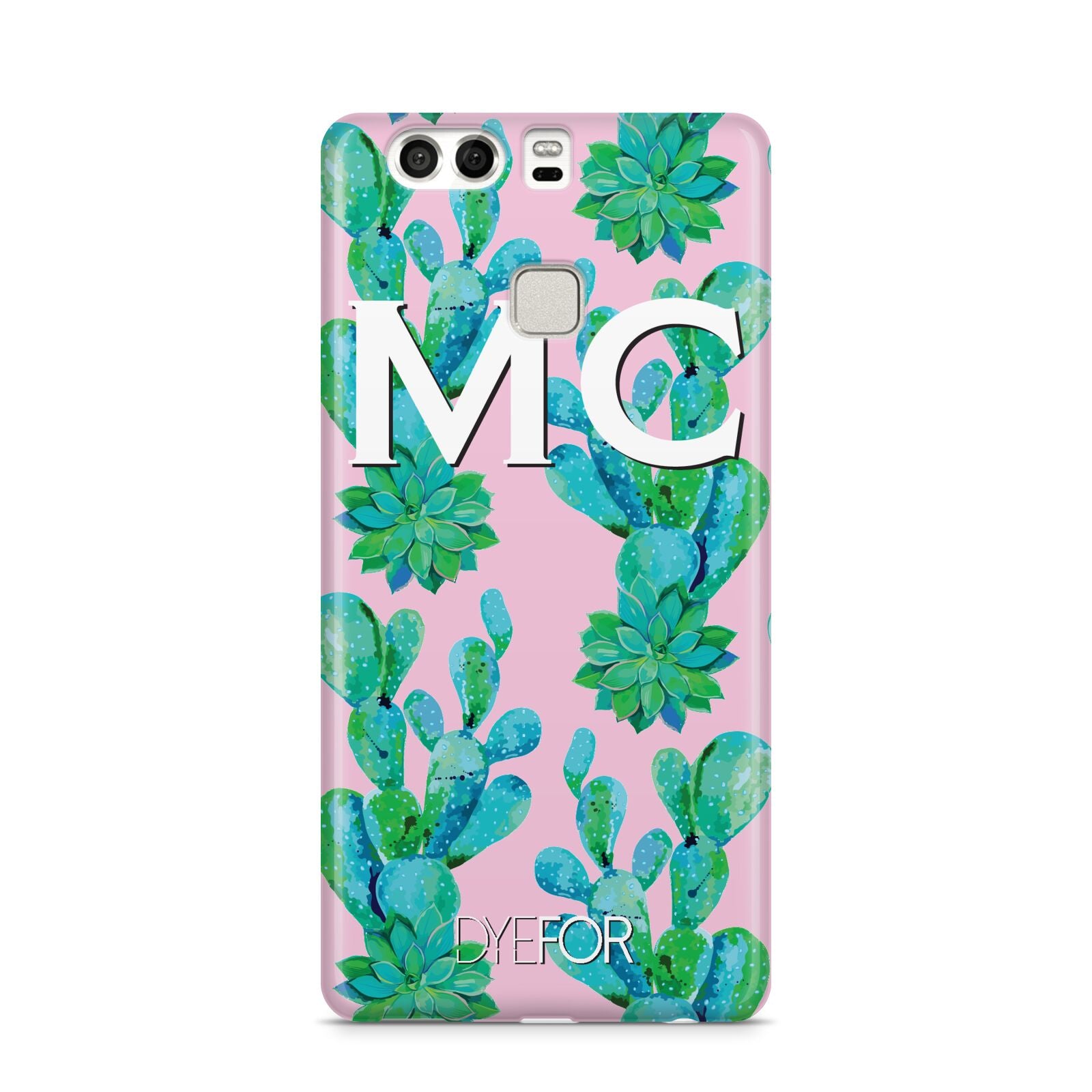 Personalised Tropical Pink Cactus Huawei P9 Case