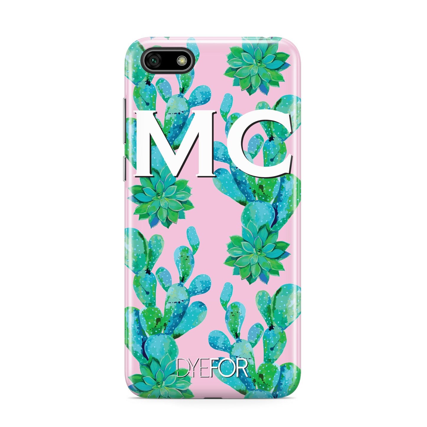 Personalised Tropical Pink Cactus Huawei Y5 Prime 2018 Phone Case