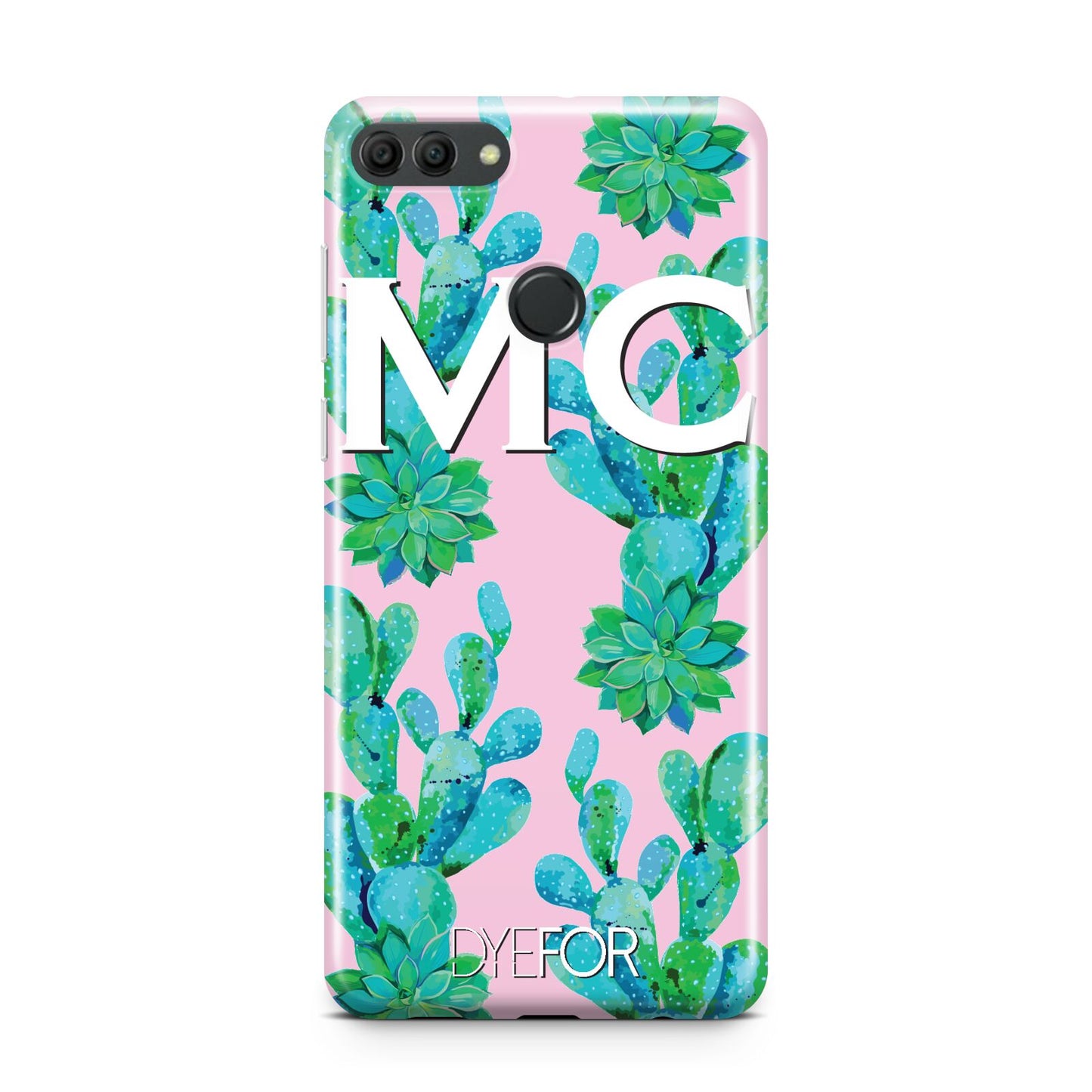 Personalised Tropical Pink Cactus Huawei Y9 2018